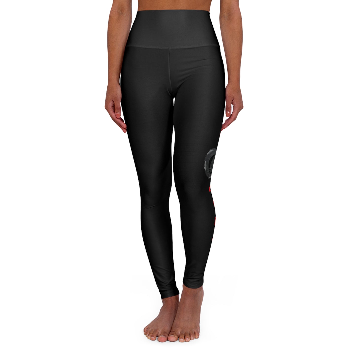 Yoga Leggings - Black Circle Women's Stylish Pants