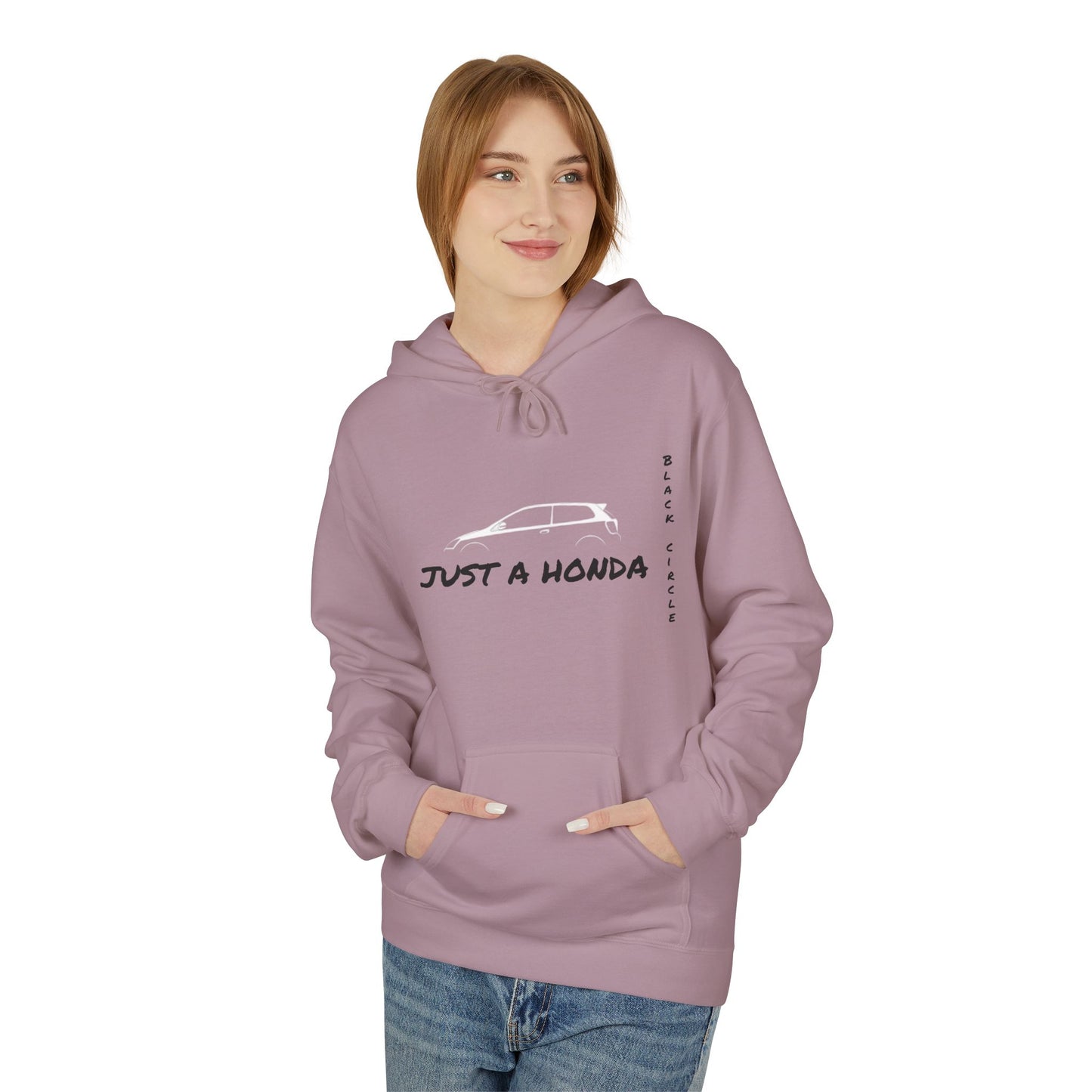 Just a Honda Unisex Fleece Hoodie - Perfect for Car Enthusiasts