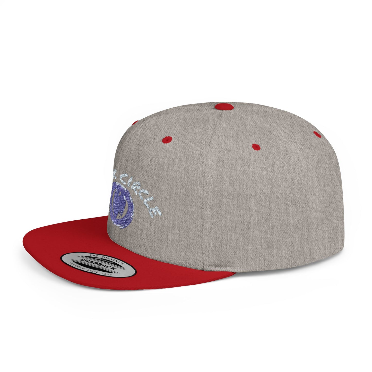 Snapback Hat - Black Circle Original Design