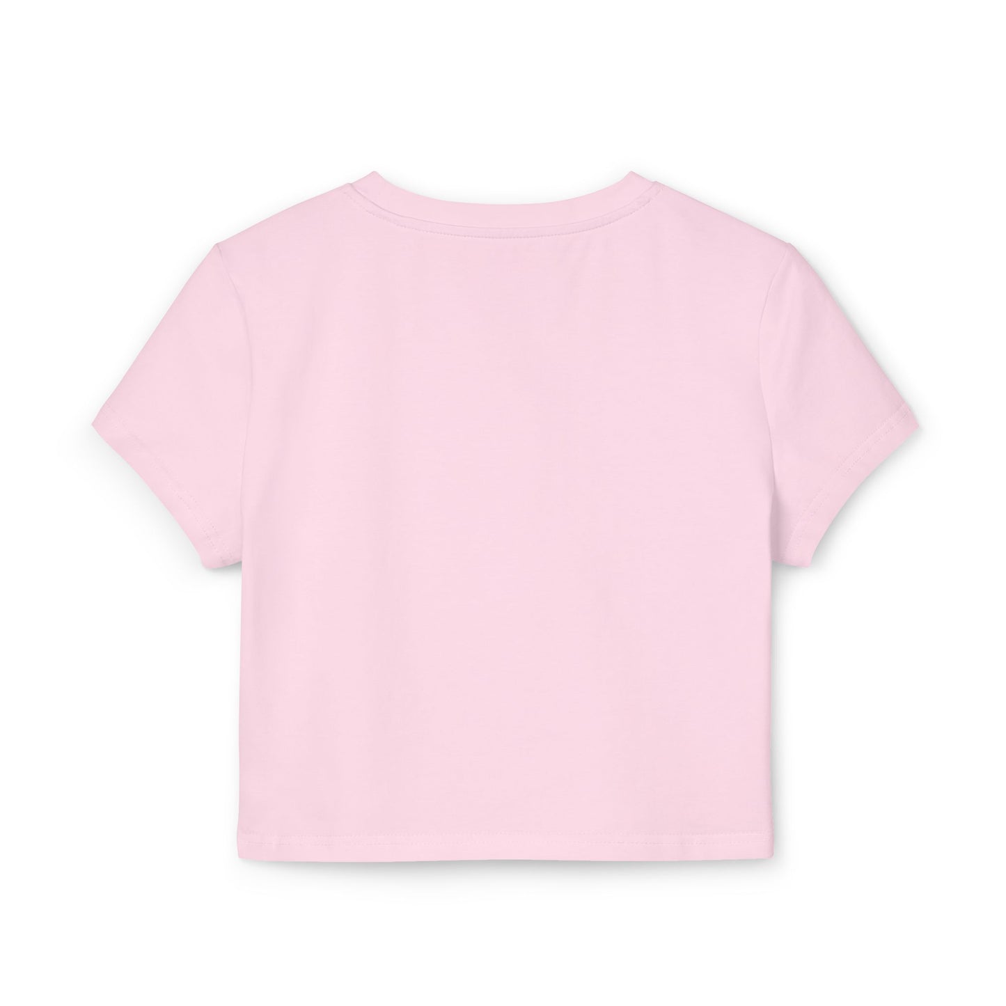 Trendy Women's Baby Tee - 'Black Circle' Graphic
