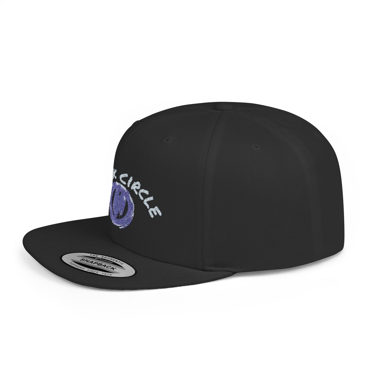 Snapback Hat - Black Circle Original Design