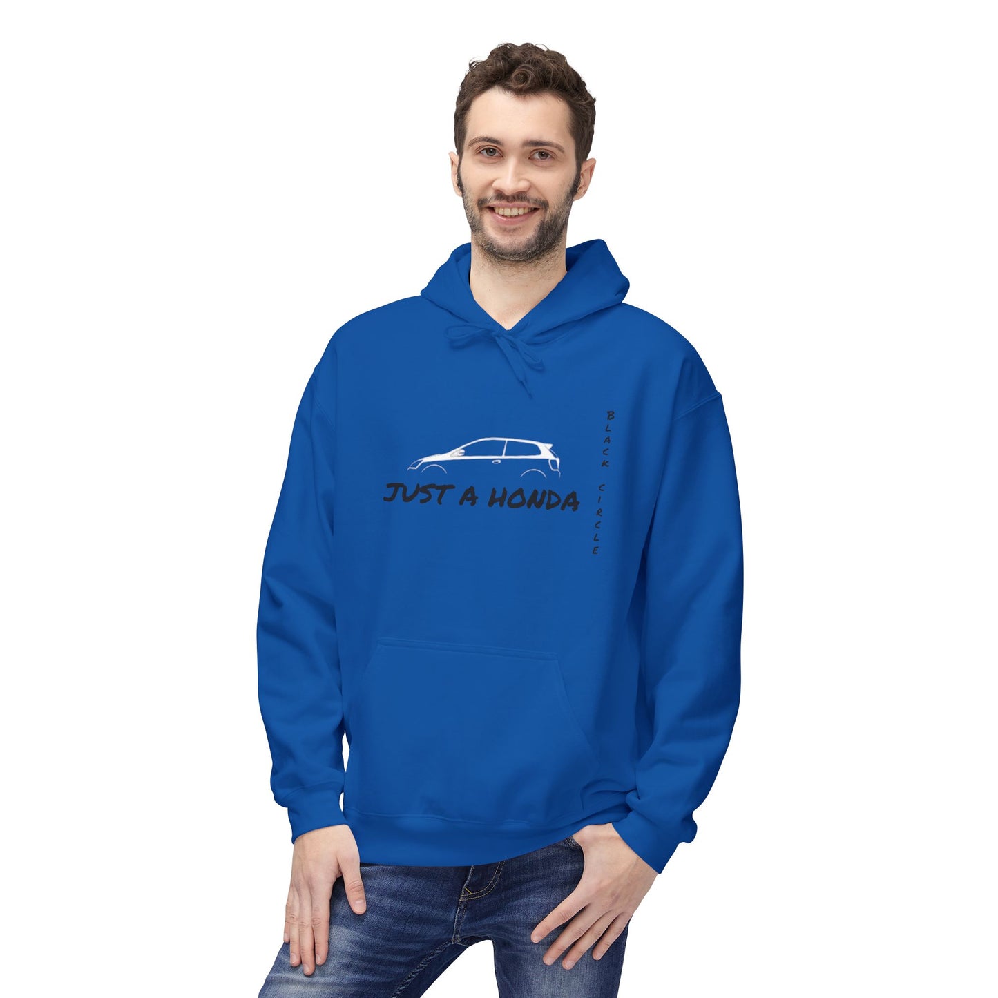 Just a Honda Unisex Fleece Hoodie - Perfect for Car Enthusiasts