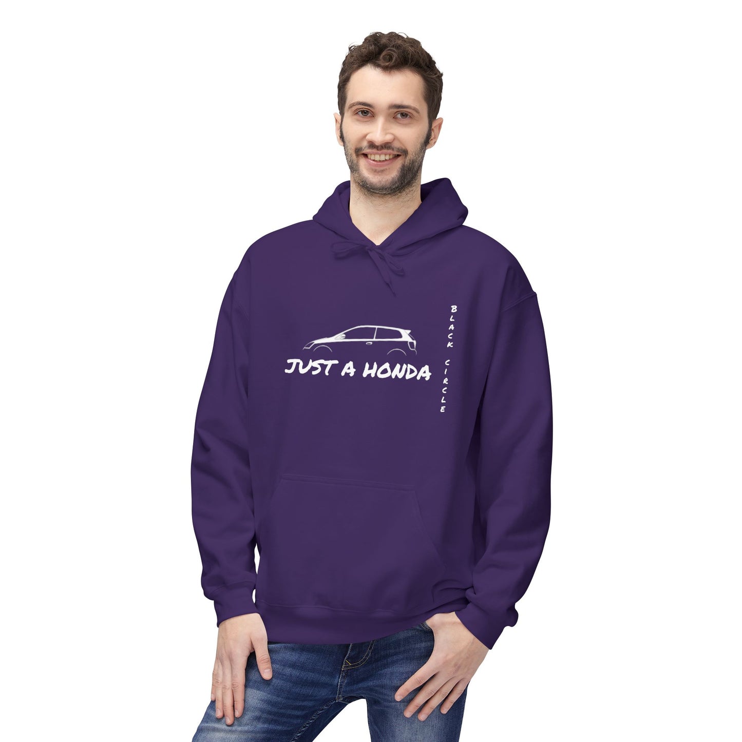 Just a Honda Unisex Fleece Hoodie - Perfect for Car Enthusiasts