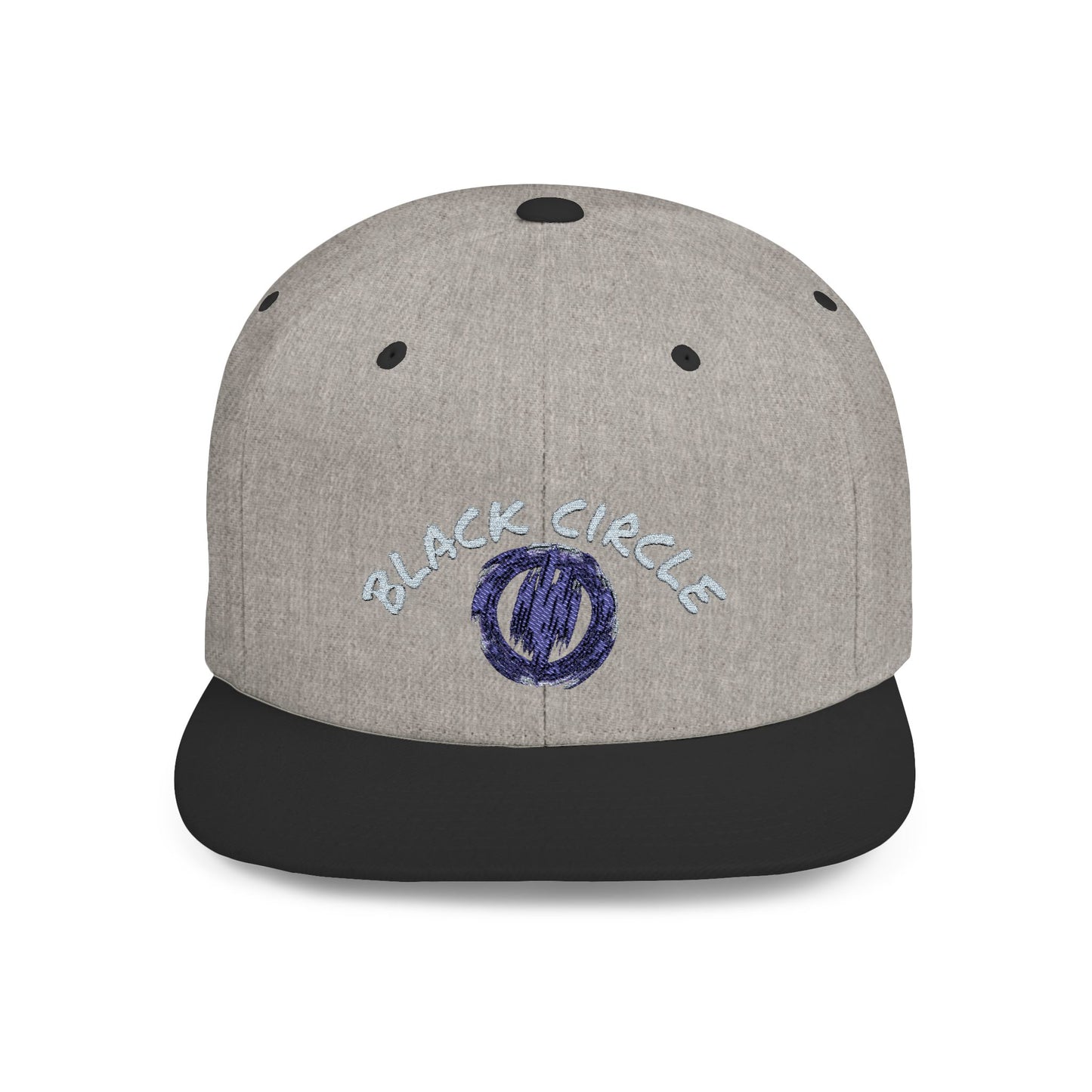 Snapback Hat - Black Circle Original Design