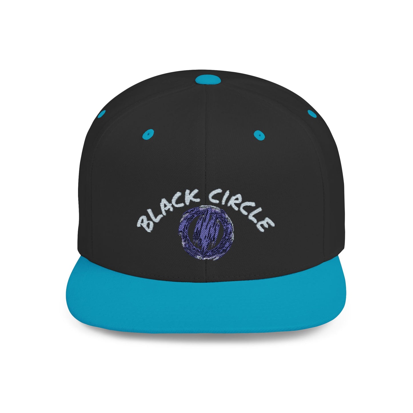 Snapback Hat - Black Circle Original Design