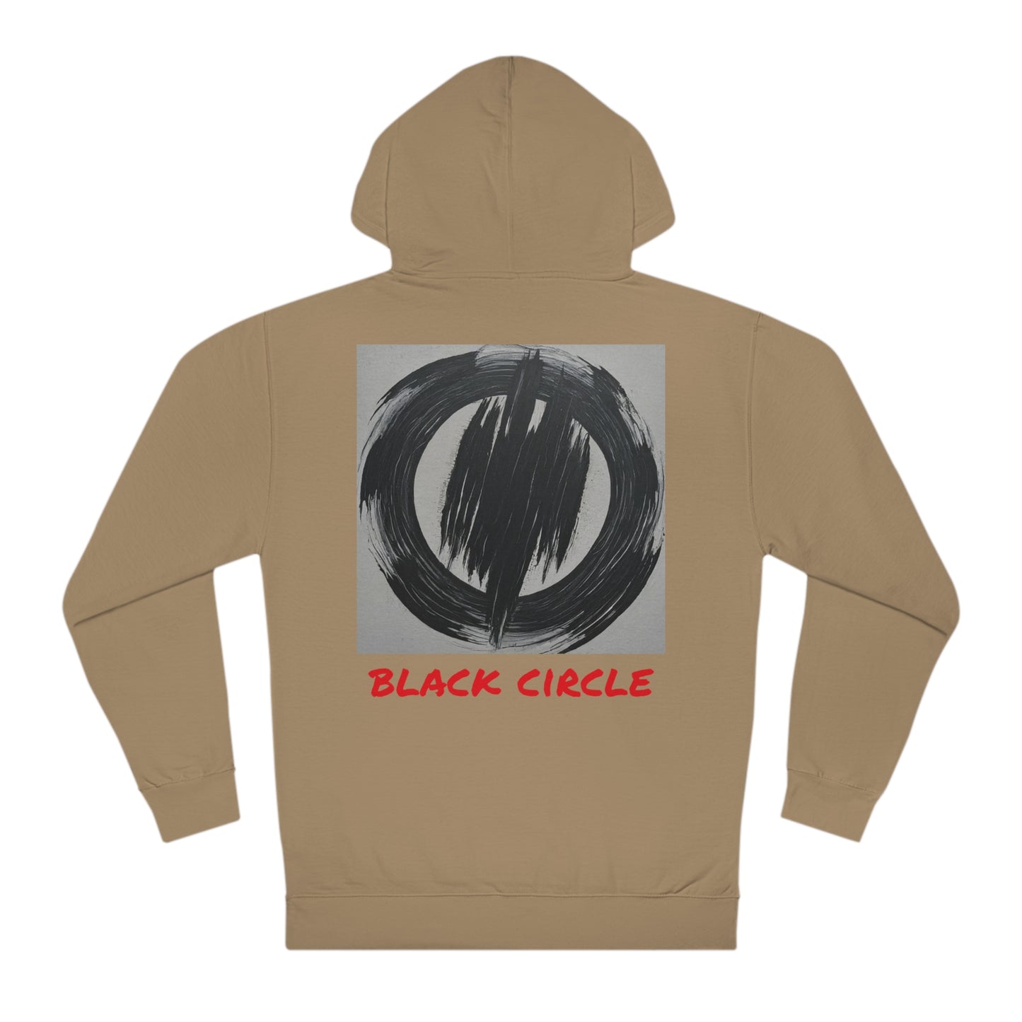 Black circle hooded sweatshirt