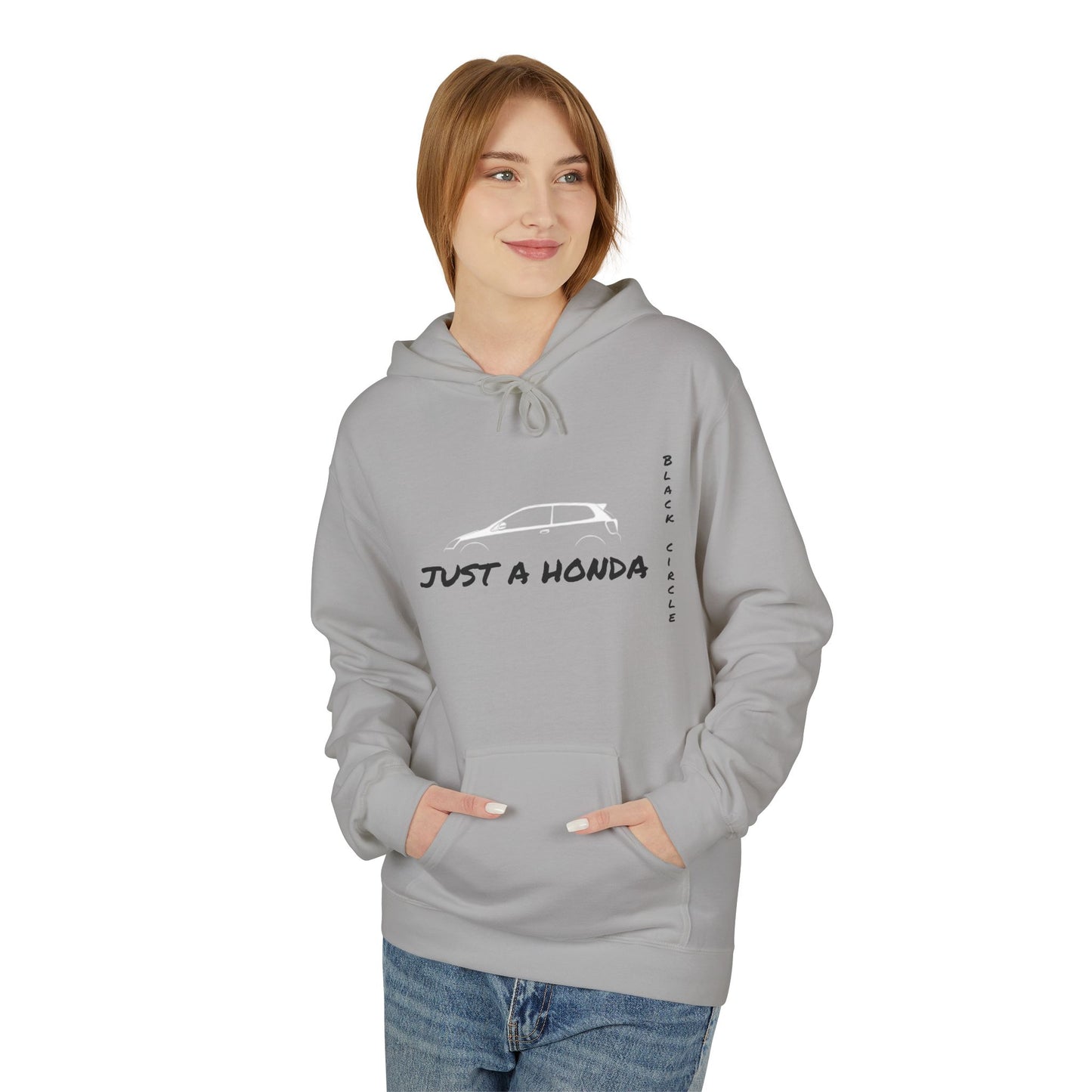 Just a Honda Unisex Fleece Hoodie - Perfect for Car Enthusiasts