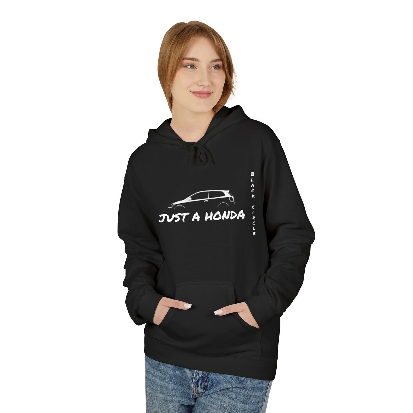 Just a Honda Unisex Fleece Hoodie - Perfect for Car Enthusiasts