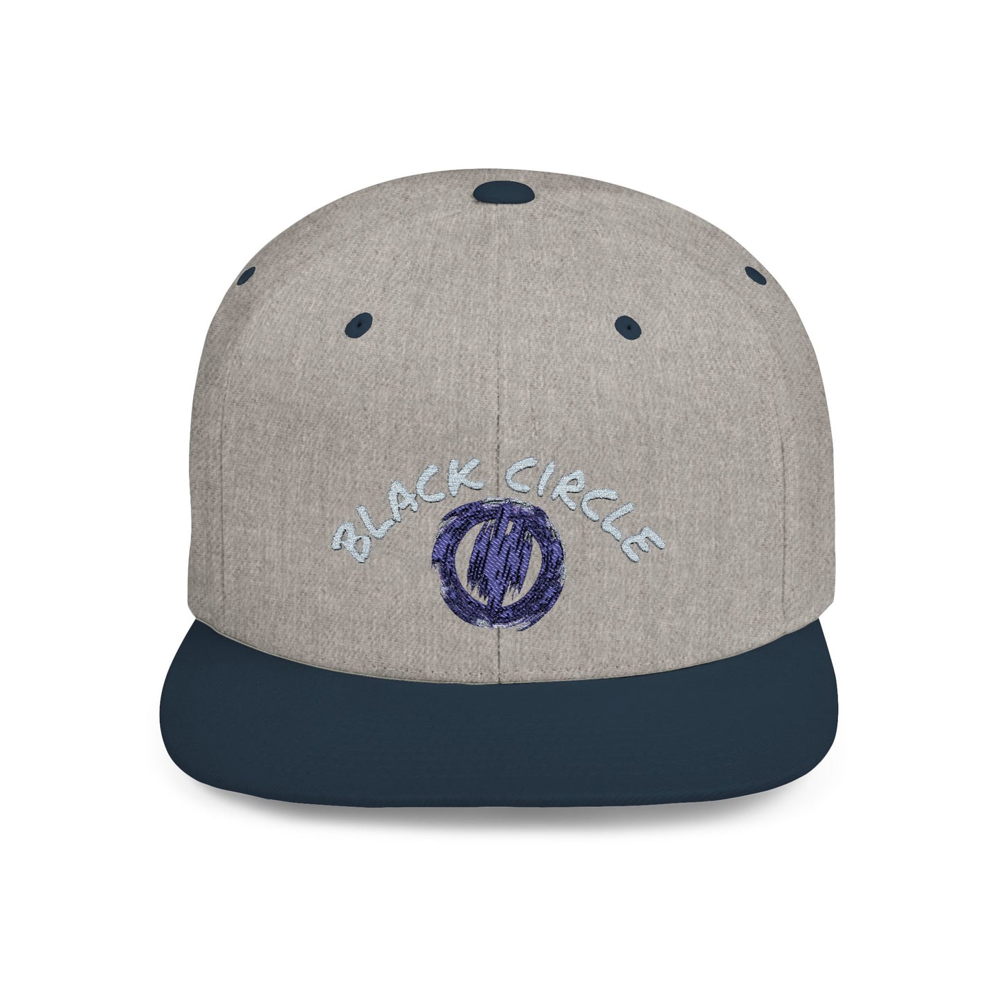 Snapback Hat - Black Circle Original Design