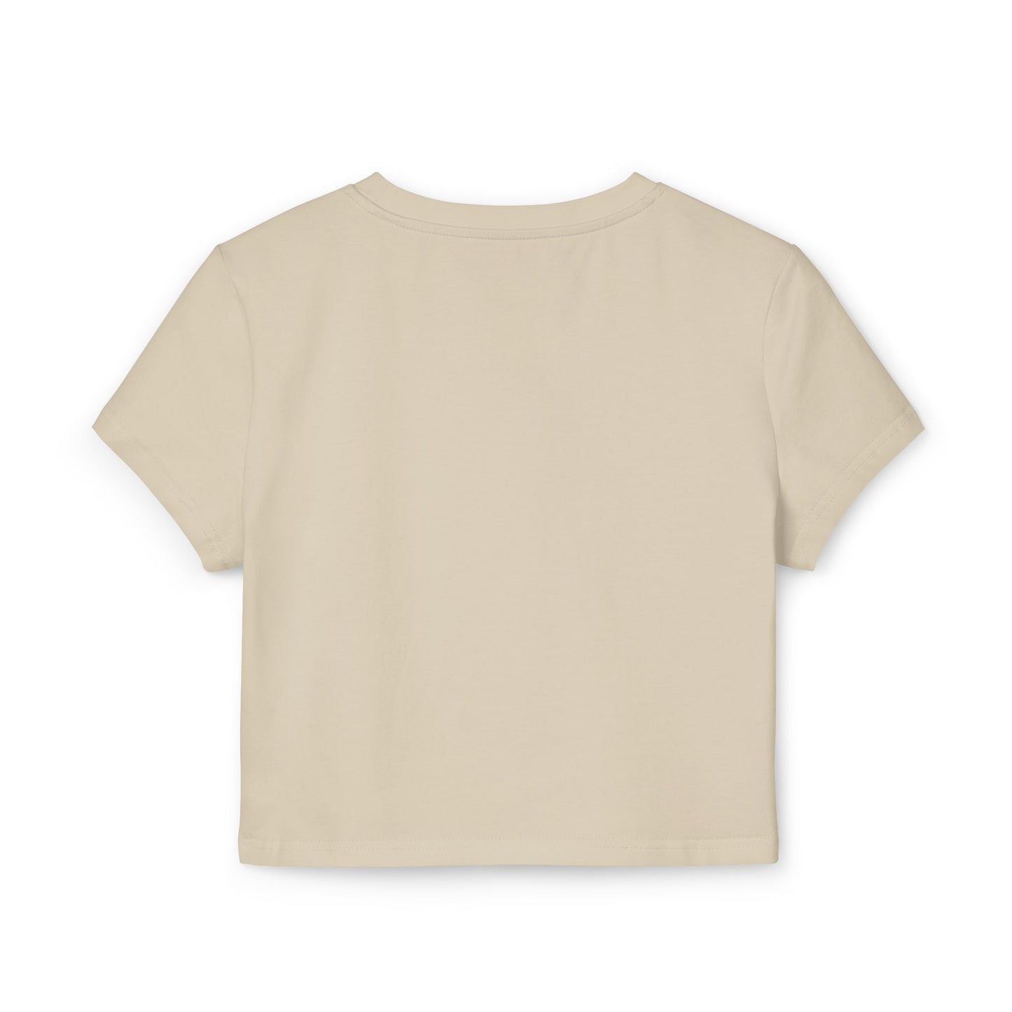 Trendy Women's Baby Tee - 'Black Circle' Graphic