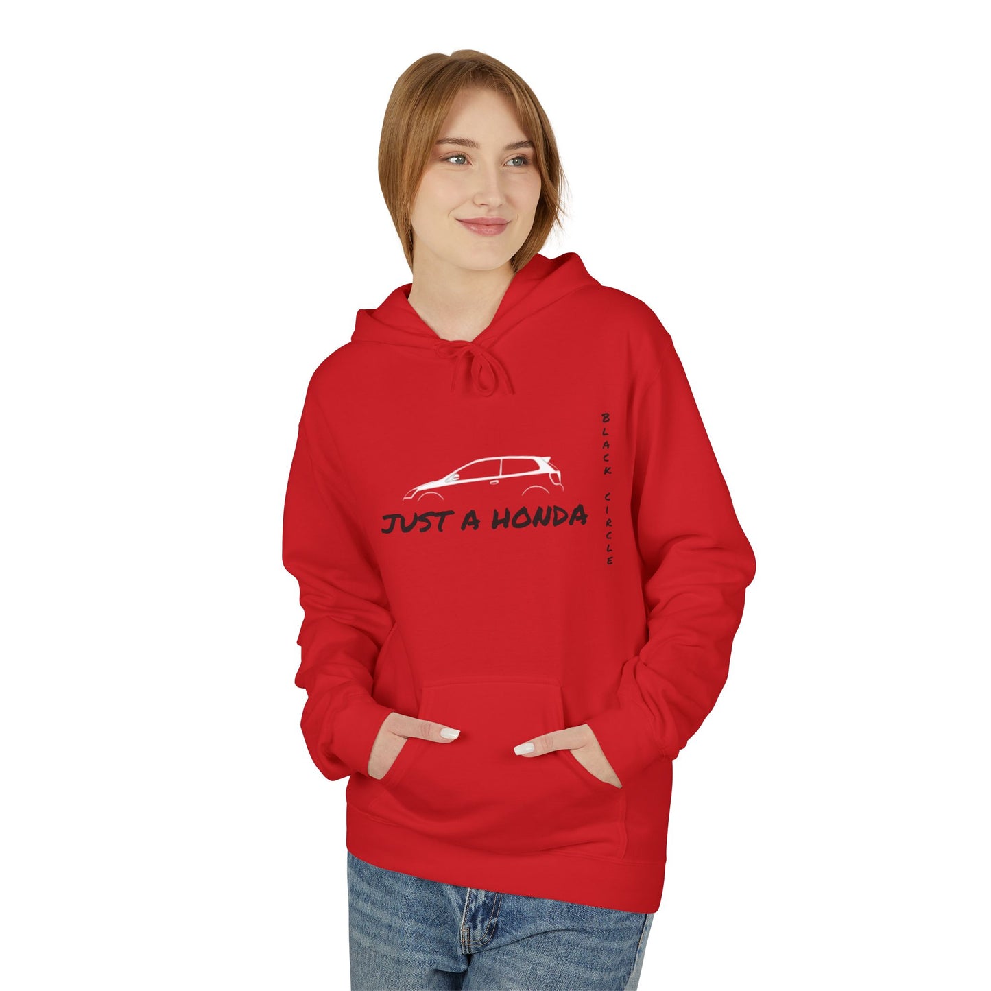 Just a Honda Unisex Fleece Hoodie - Perfect for Car Enthusiasts