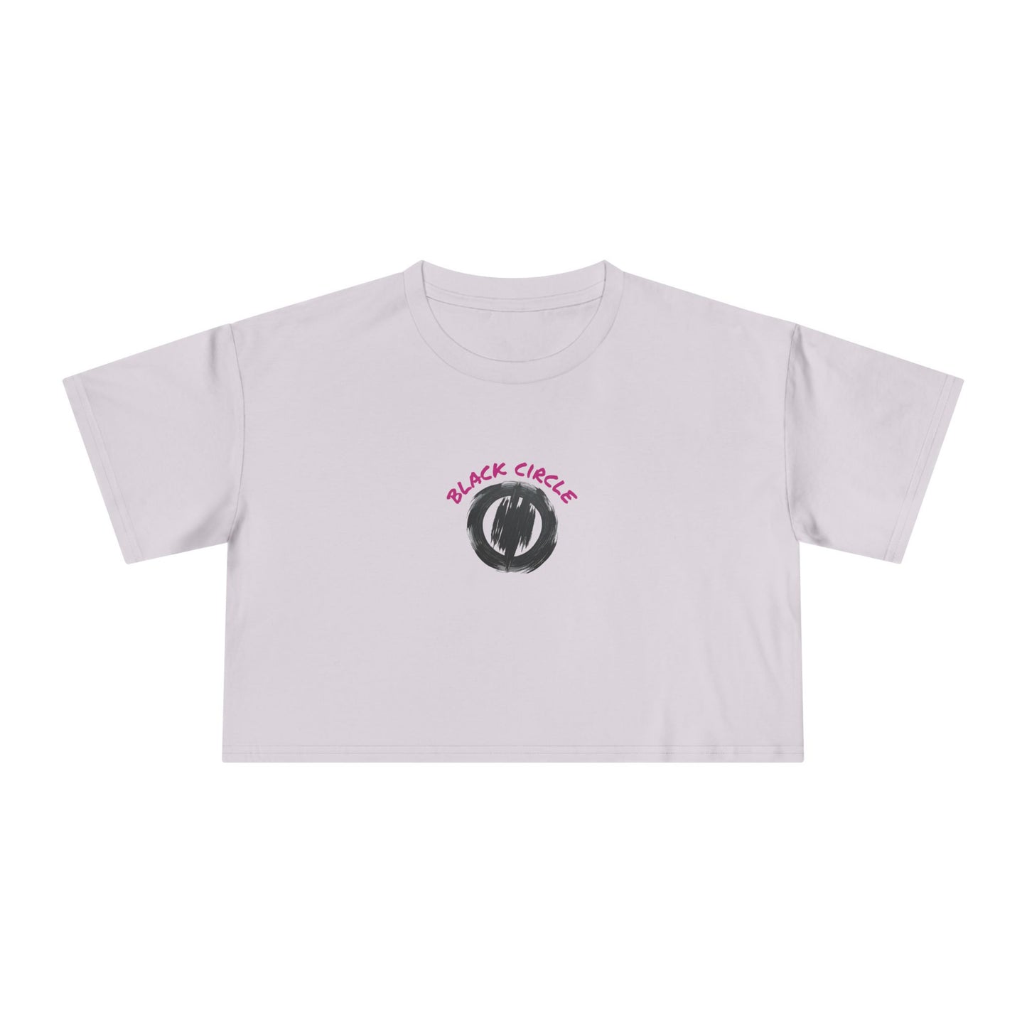 Black Circle Crop Tee T-Shirt for Women