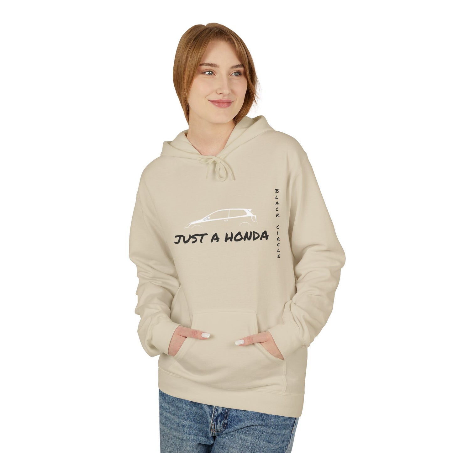 Just a Honda Unisex Fleece Hoodie - Perfect for Car Enthusiasts