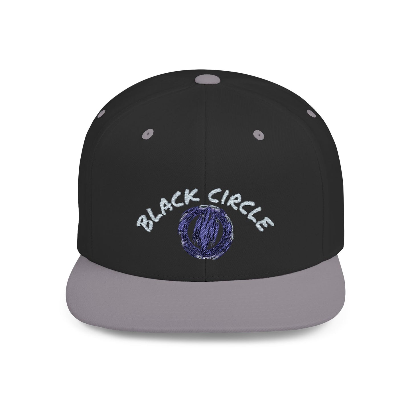 Snapback Hat - Black Circle Original Design