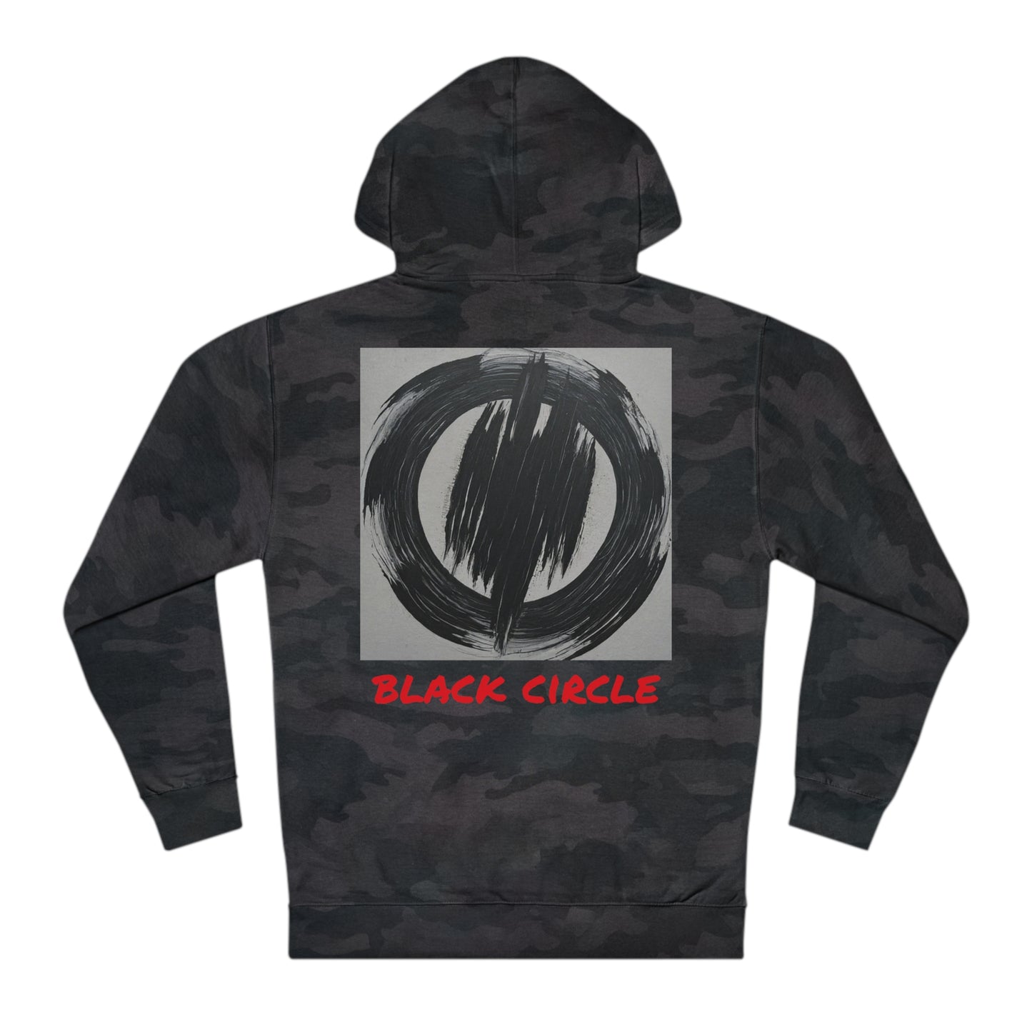 Black circle hooded sweatshirt