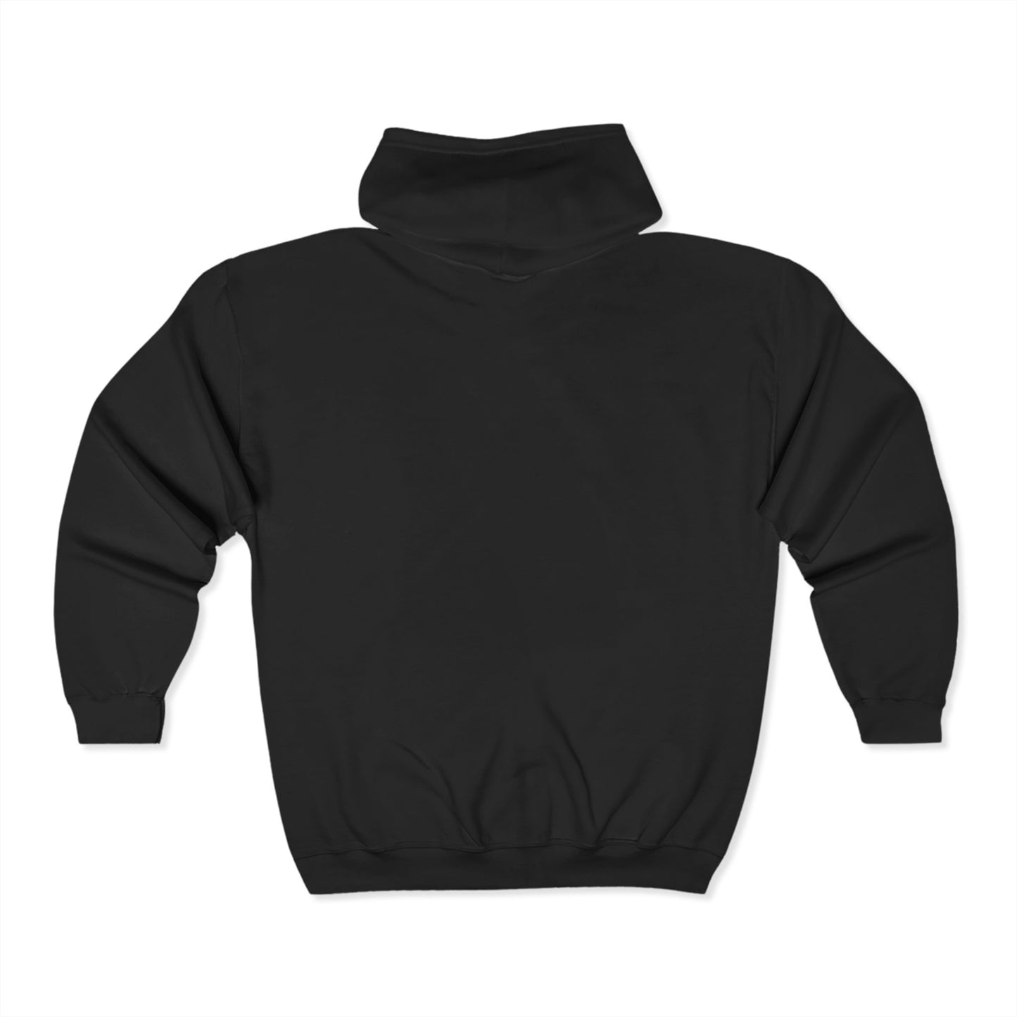 Black Circle Zippered Hoodie - Unisex Sweatshirt