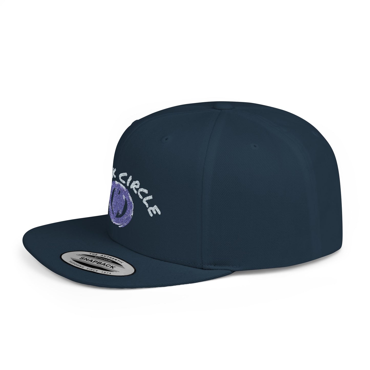 Snapback Hat - Black Circle Original Design