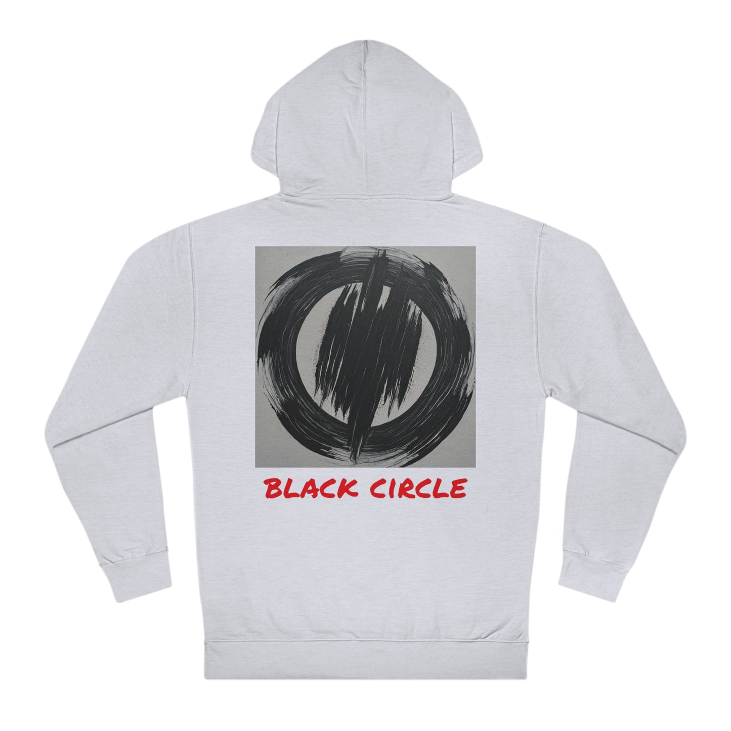 Black circle hooded sweatshirt