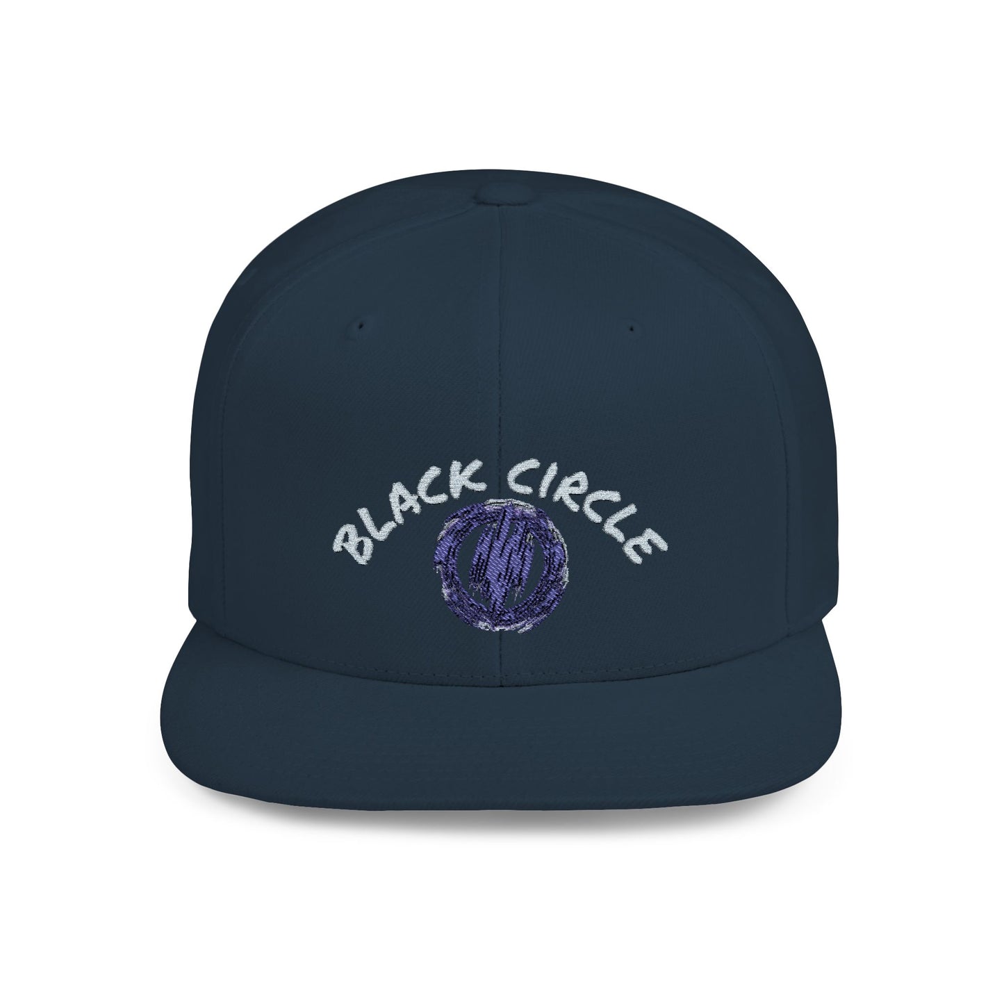 Snapback Hat - Black Circle Original Design