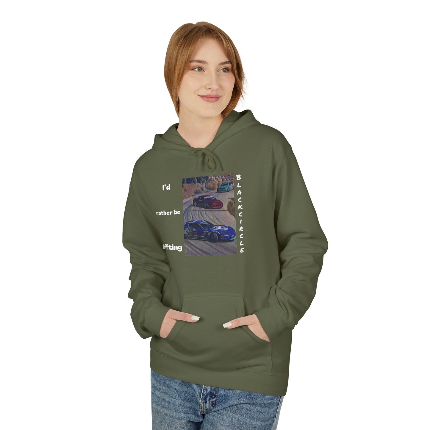 I'd rather be drifting Softstyle Fleece Hoodie