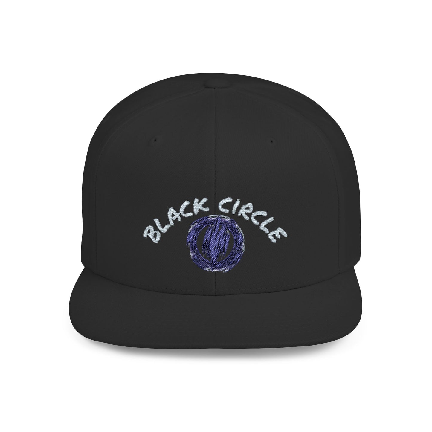 Snapback Hat - Black Circle Original Design