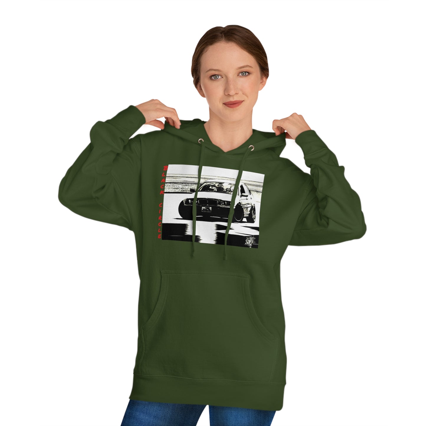Built different black circle drift - hoodie