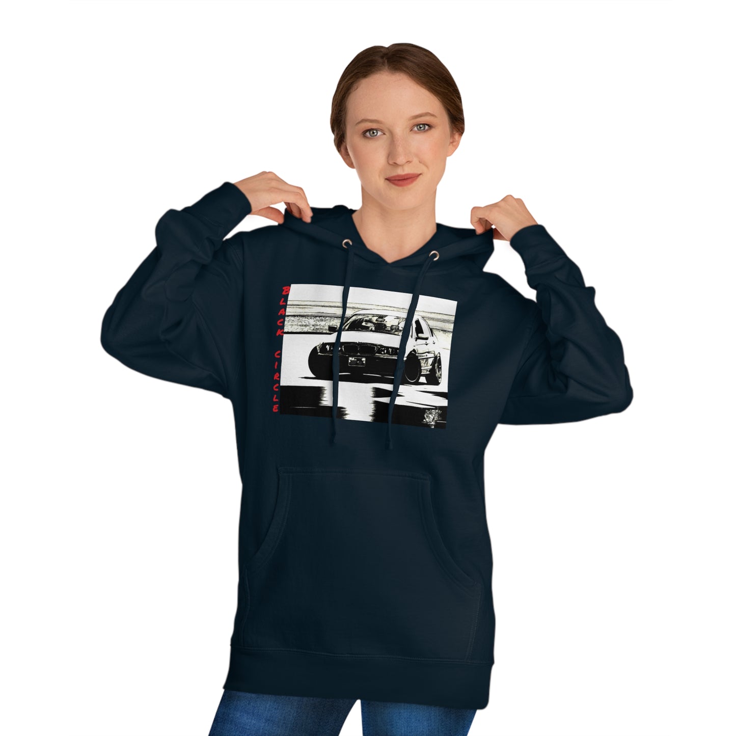 Built different black circle drift - hoodie