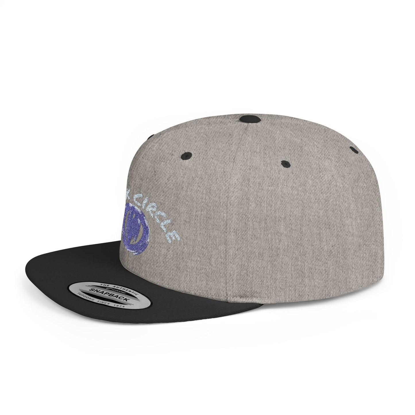 Snapback Hat - Black Circle Original Design