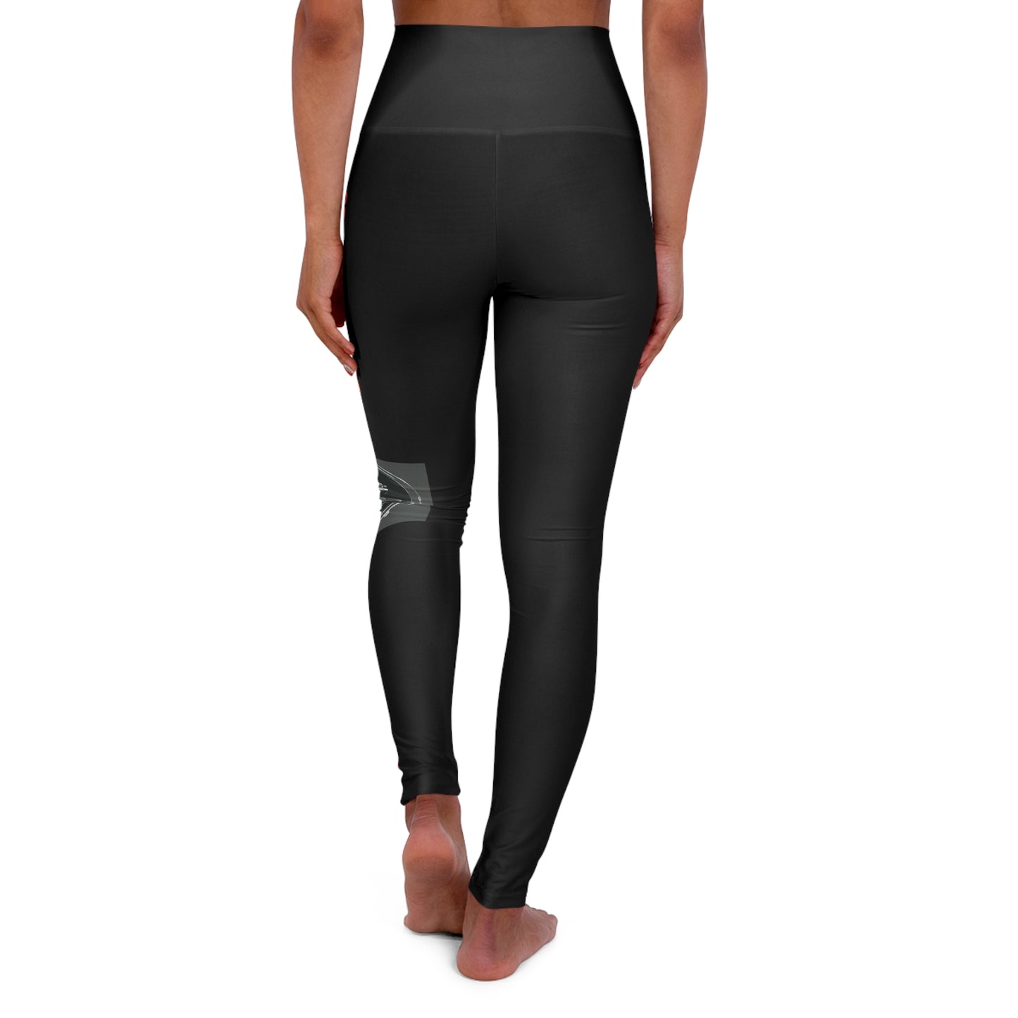 Black circle jeep High Yoga Leggings (AOP)