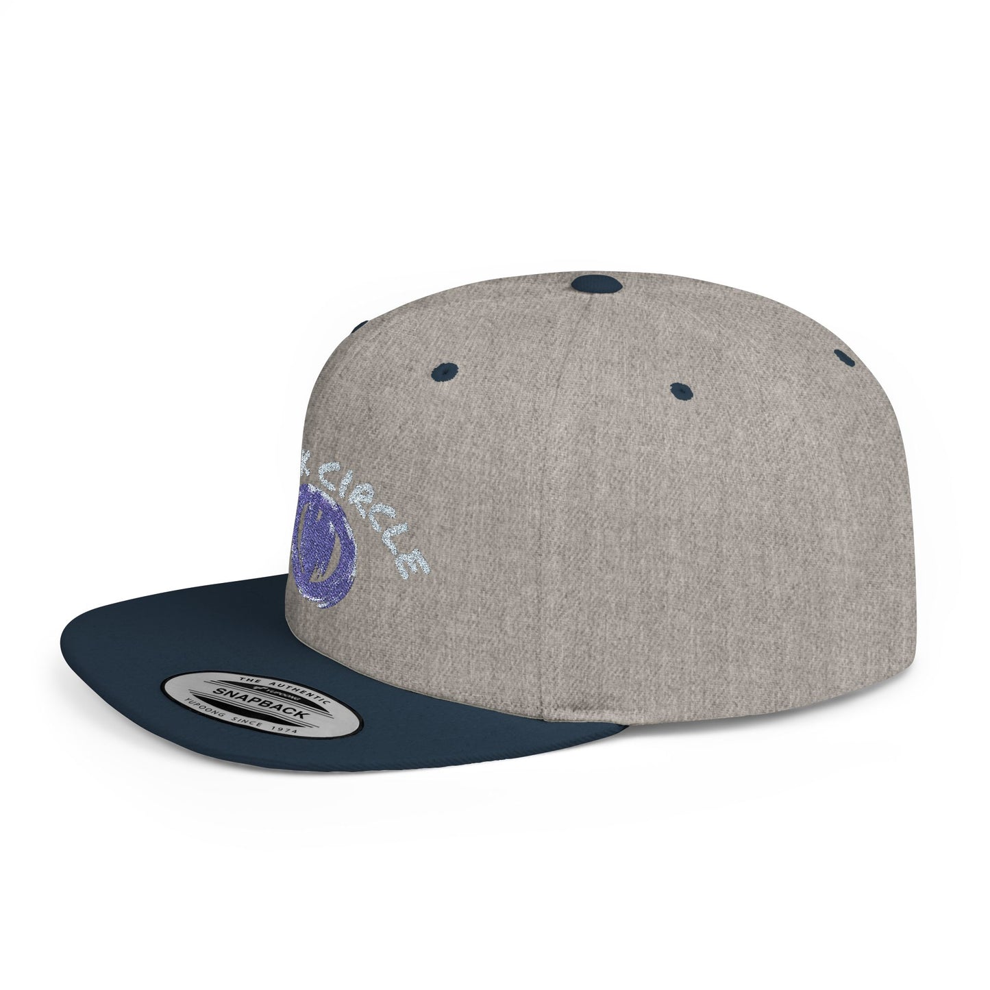 Snapback Hat - Black Circle Original Design