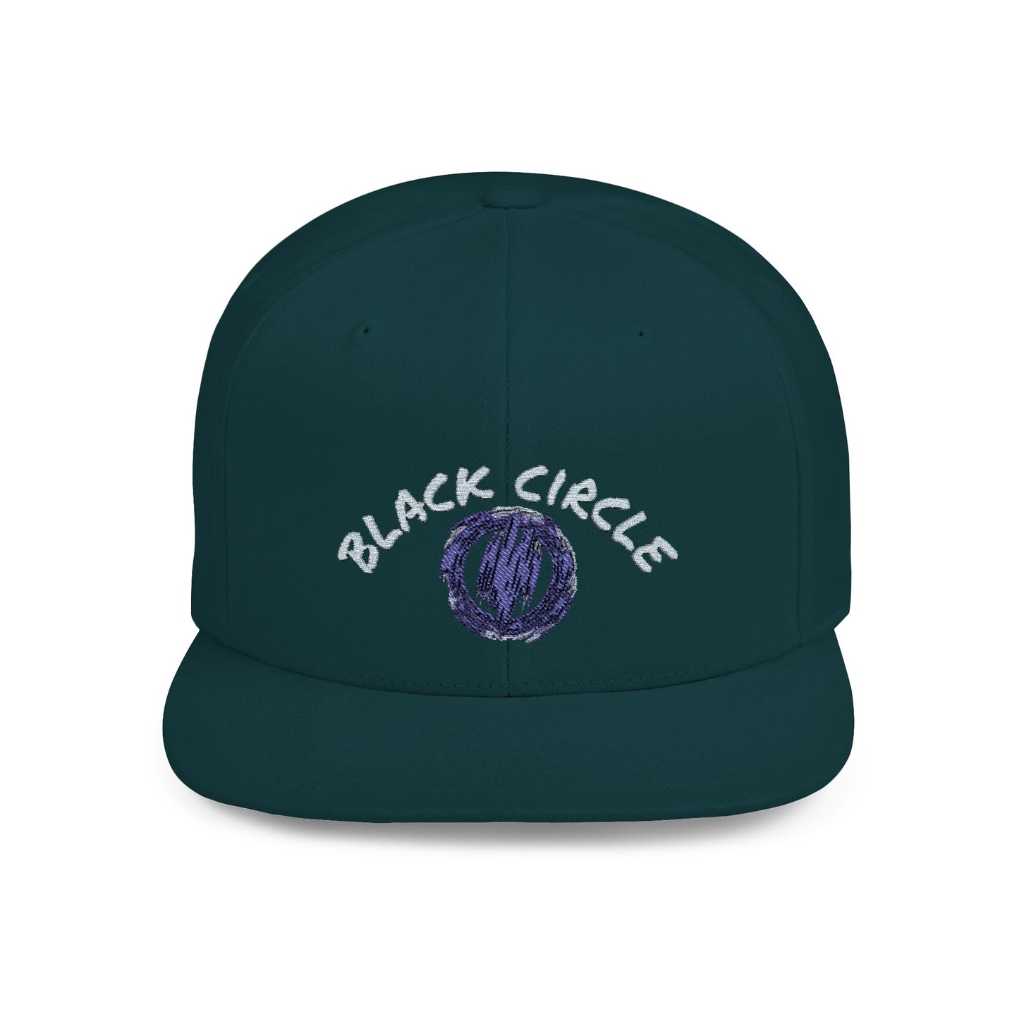 Snapback Hat - Black Circle Original Design