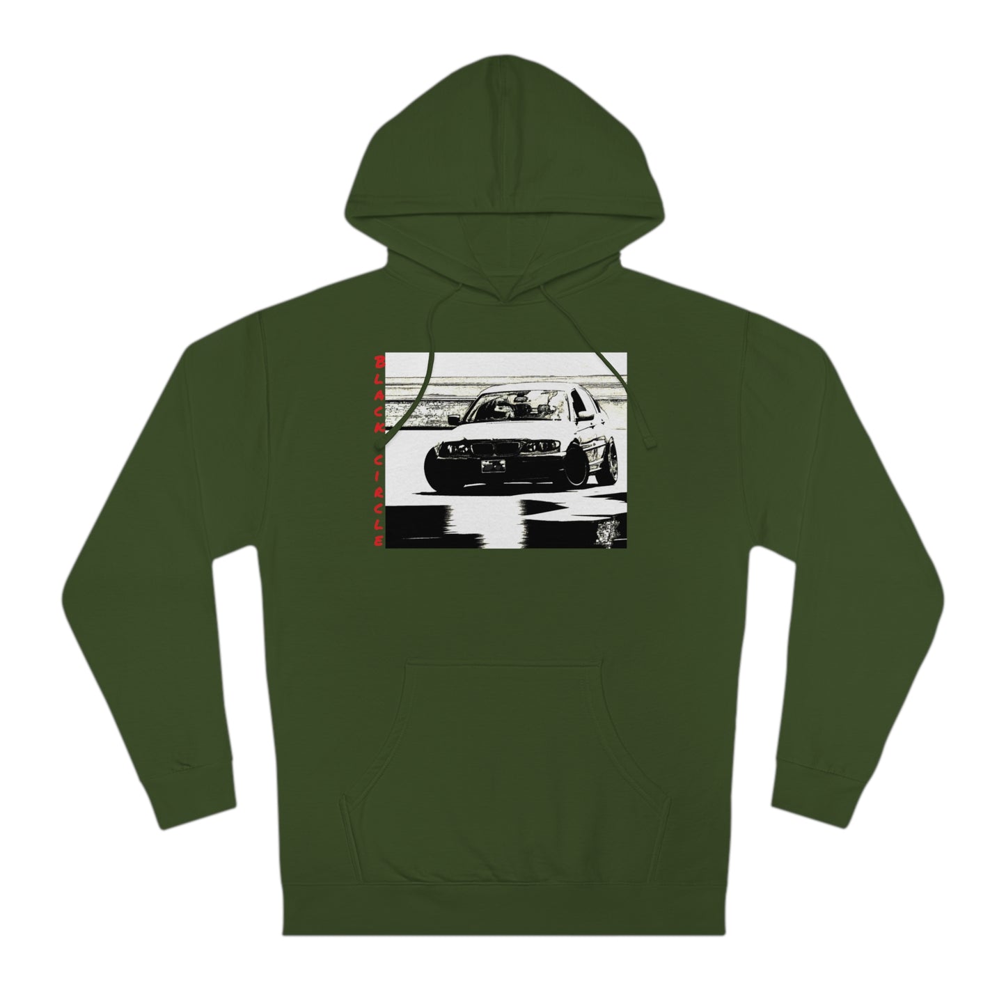 Built different black circle drift - hoodie