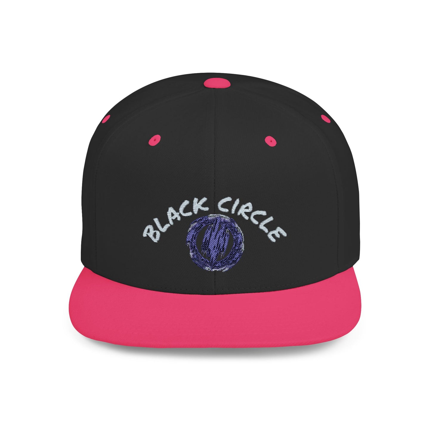 Snapback Hat - Black Circle Original Design