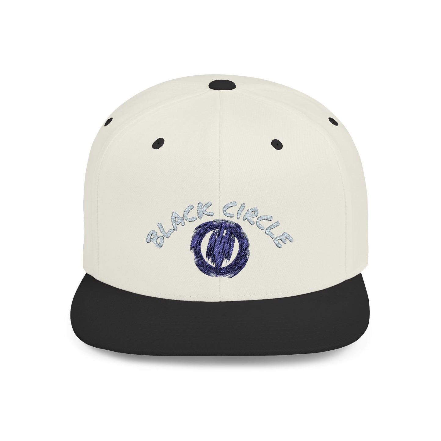 Snapback Hat - Black Circle Original Design