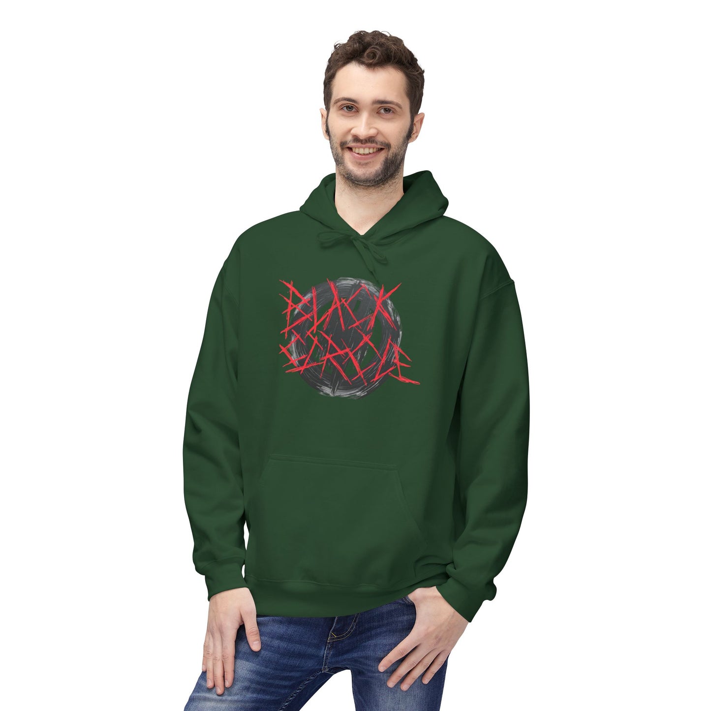 Circle Hoodie - Metal Core Style Black