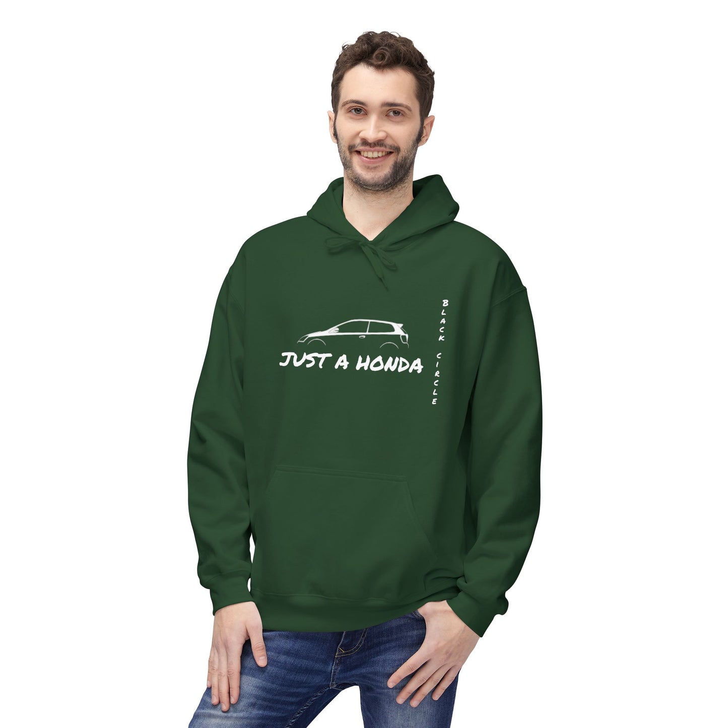 Just a Honda Unisex Fleece Hoodie - Perfect for Car Enthusiasts