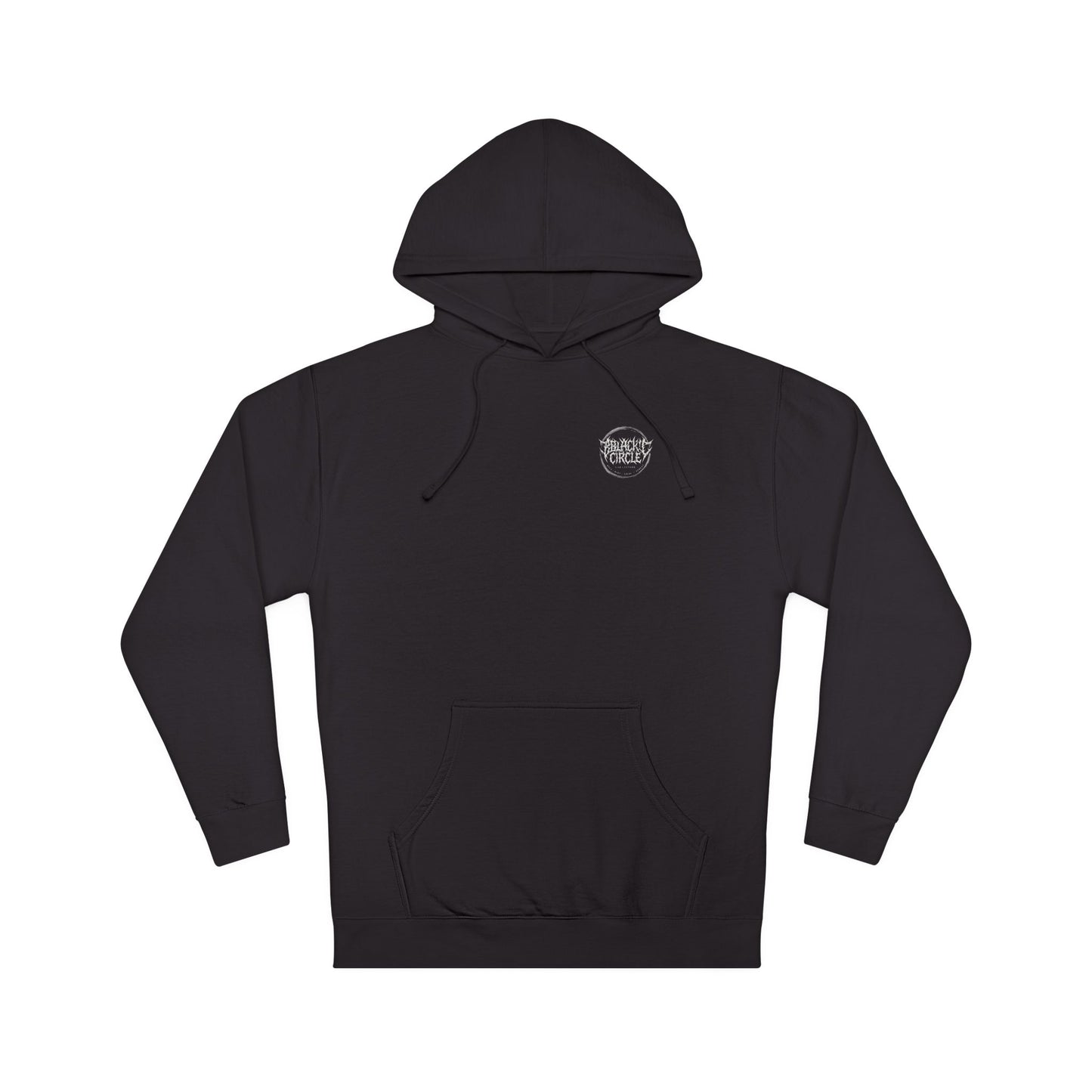 Black Circle Design Unisex Hooded Sweatshirt