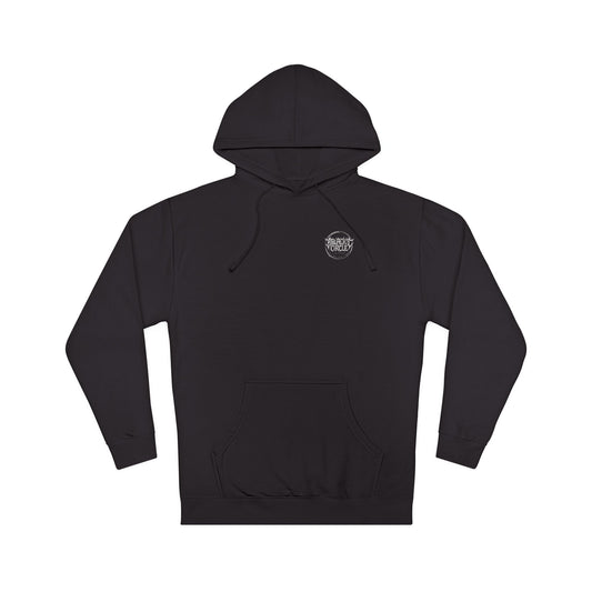 Black Circle Design Unisex Hooded Sweatshirt