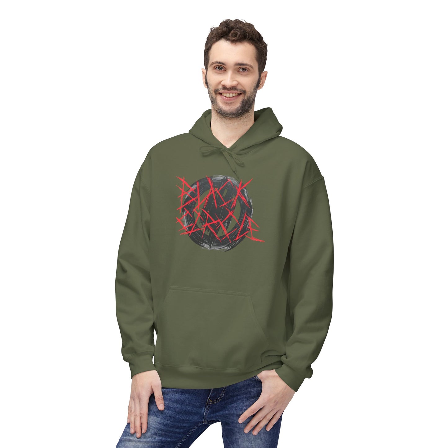 Circle Hoodie - Metal Core Style Black