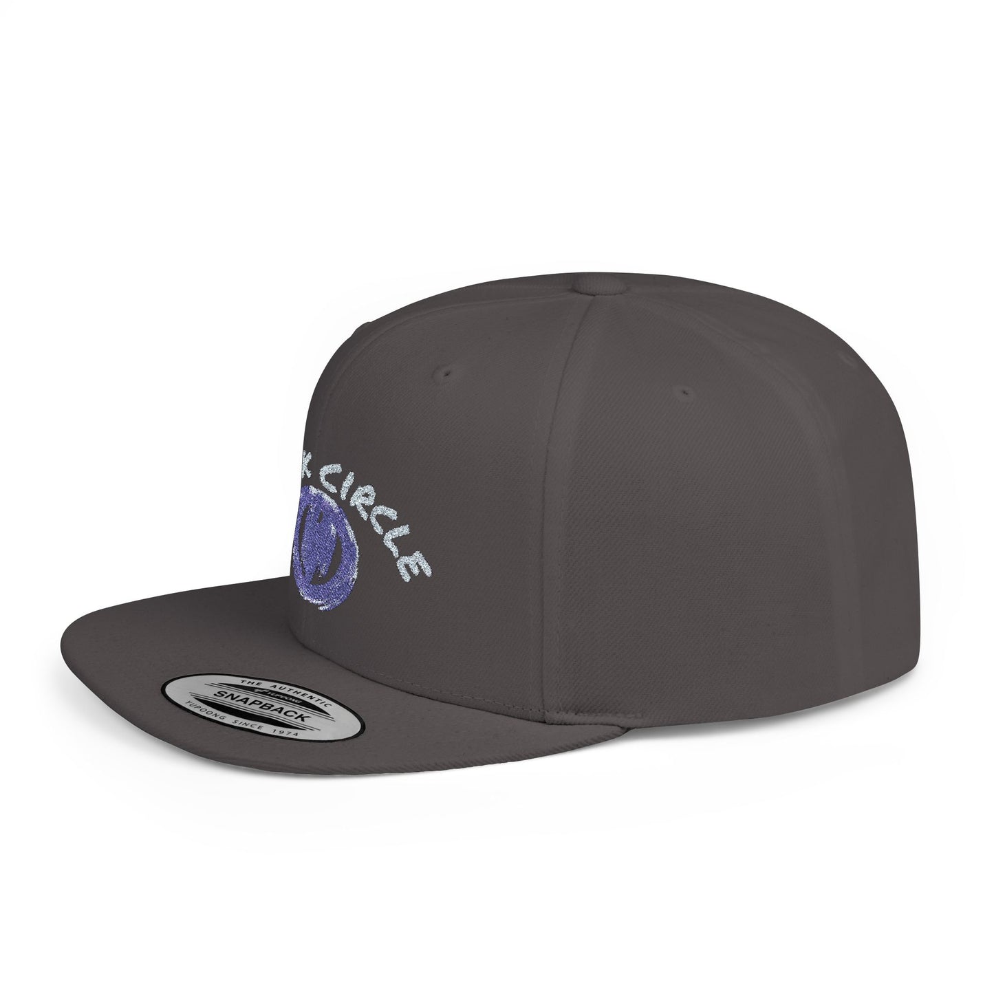 Snapback Hat - Black Circle Original Design