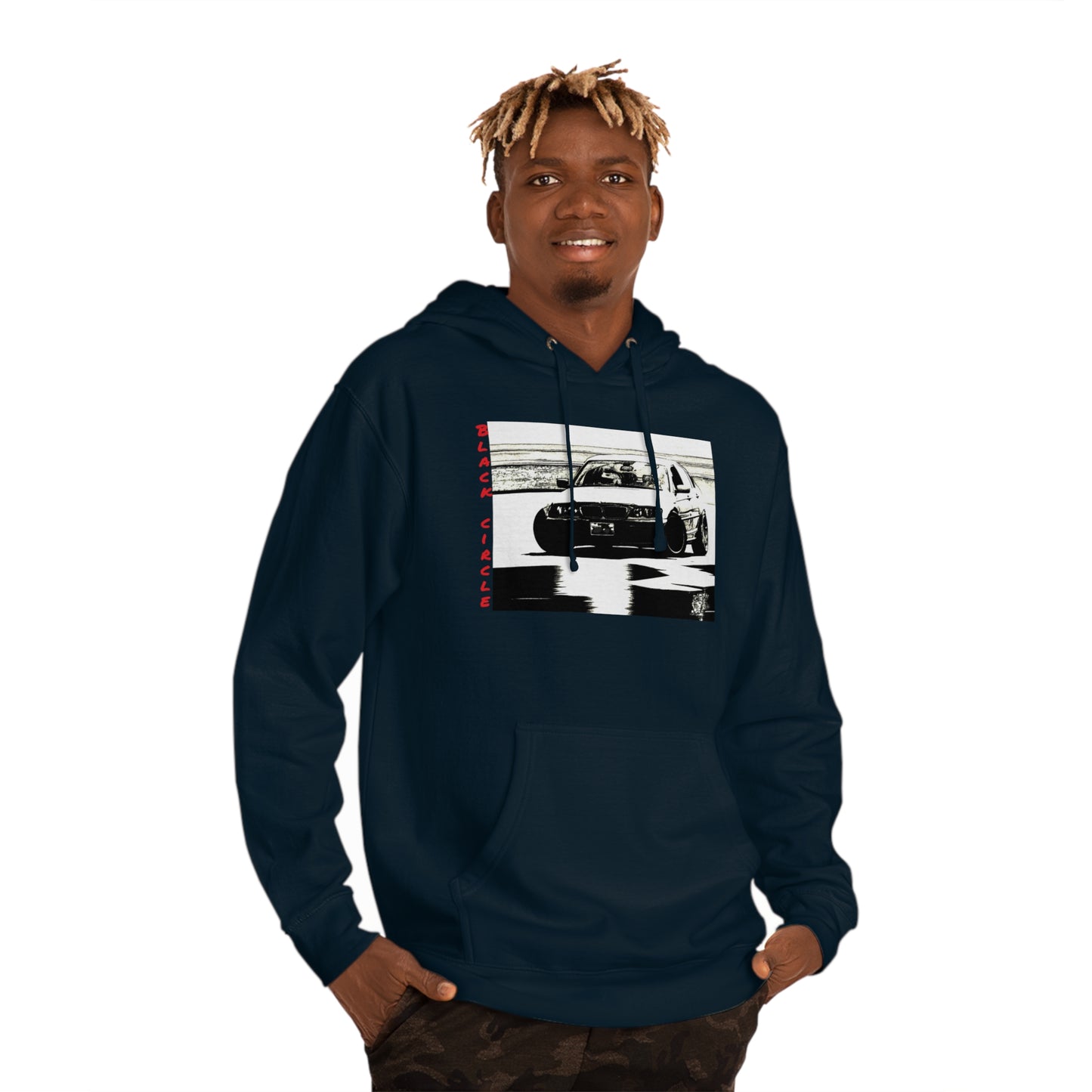 Built different black circle drift - hoodie