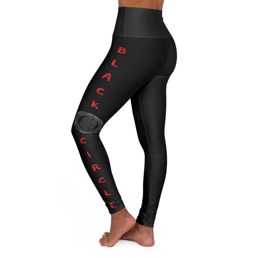 Yoga Leggings - Black Circle Women's Stylish Pants