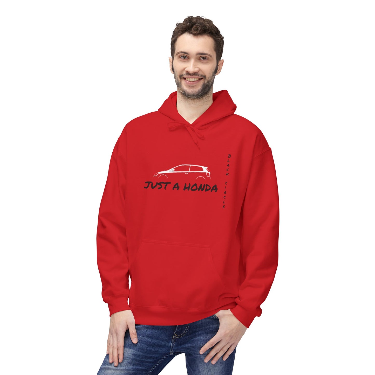 Just a Honda Unisex Fleece Hoodie - Perfect for Car Enthusiasts