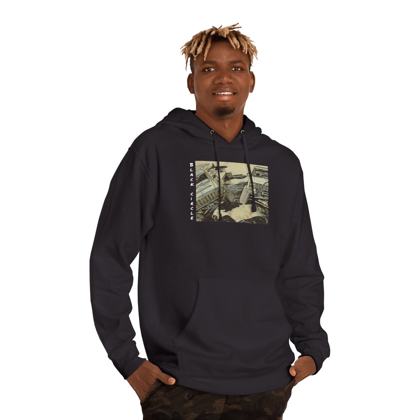 Vintage jeep Photo Hoodie — 'some of us are built different Graphic Pullover