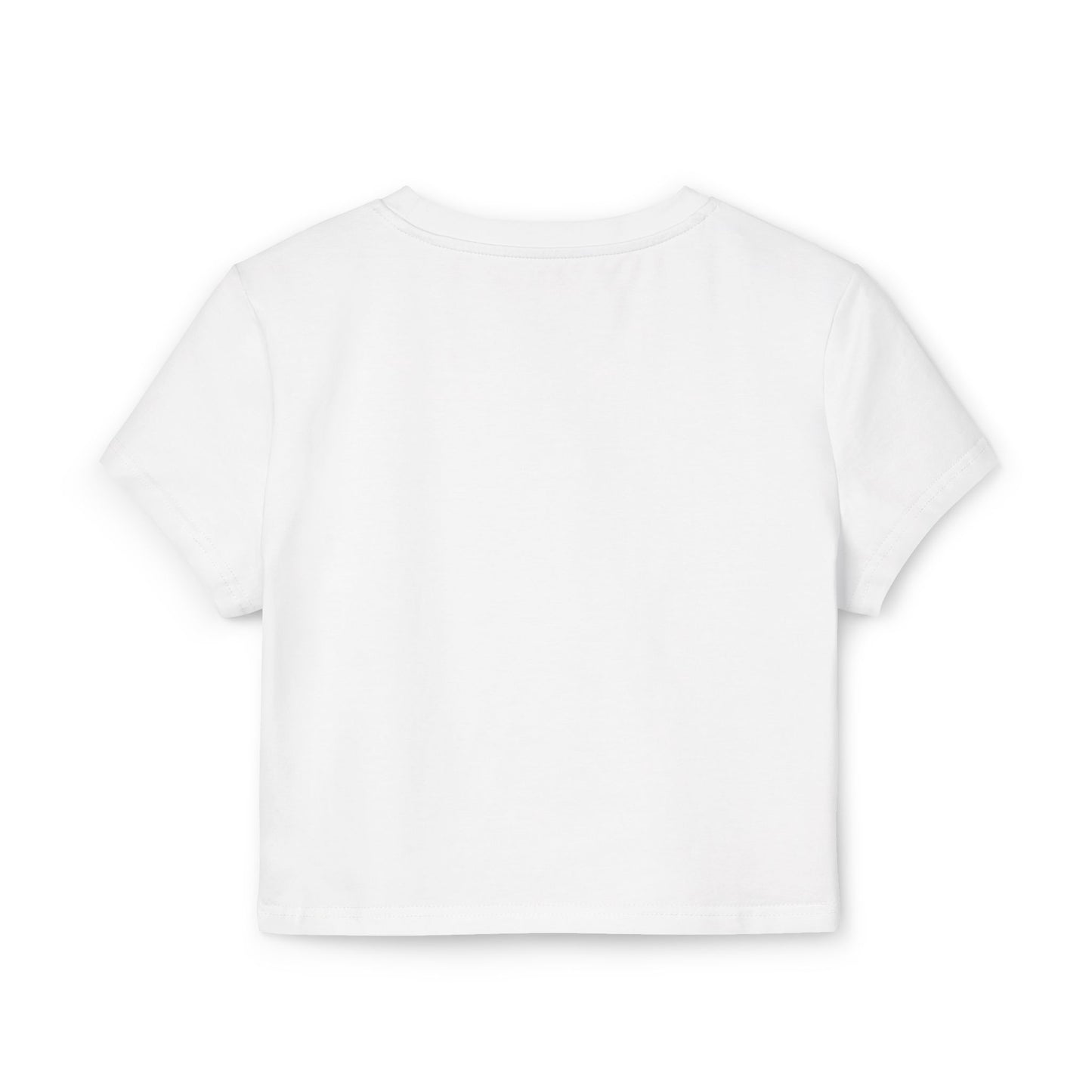 Trendy Women's Baby Tee - 'Black Circle' Graphic