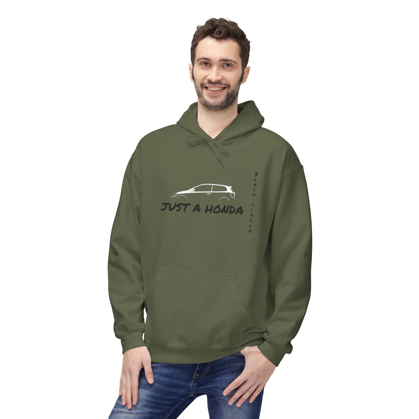 Just a Honda Unisex Fleece Hoodie - Perfect for Car Enthusiasts