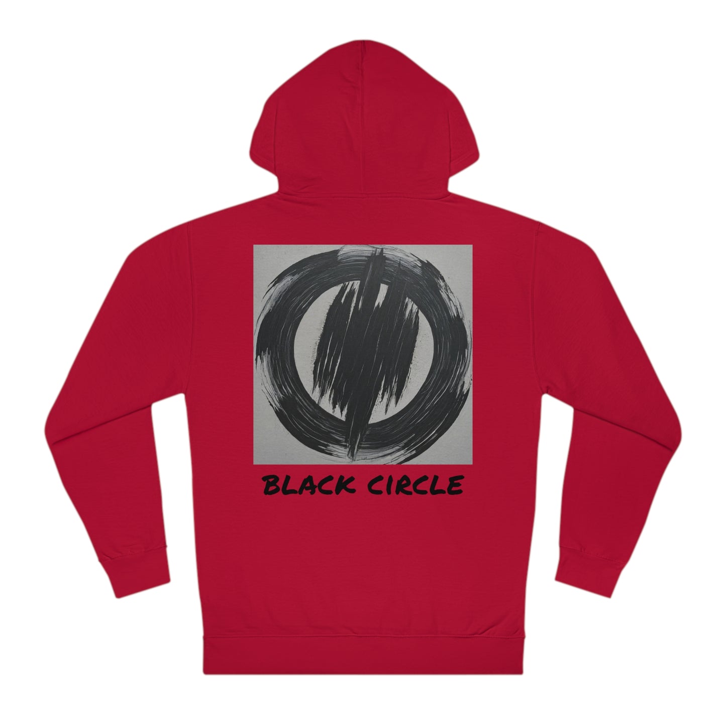 Black circle hooded sweatshirt