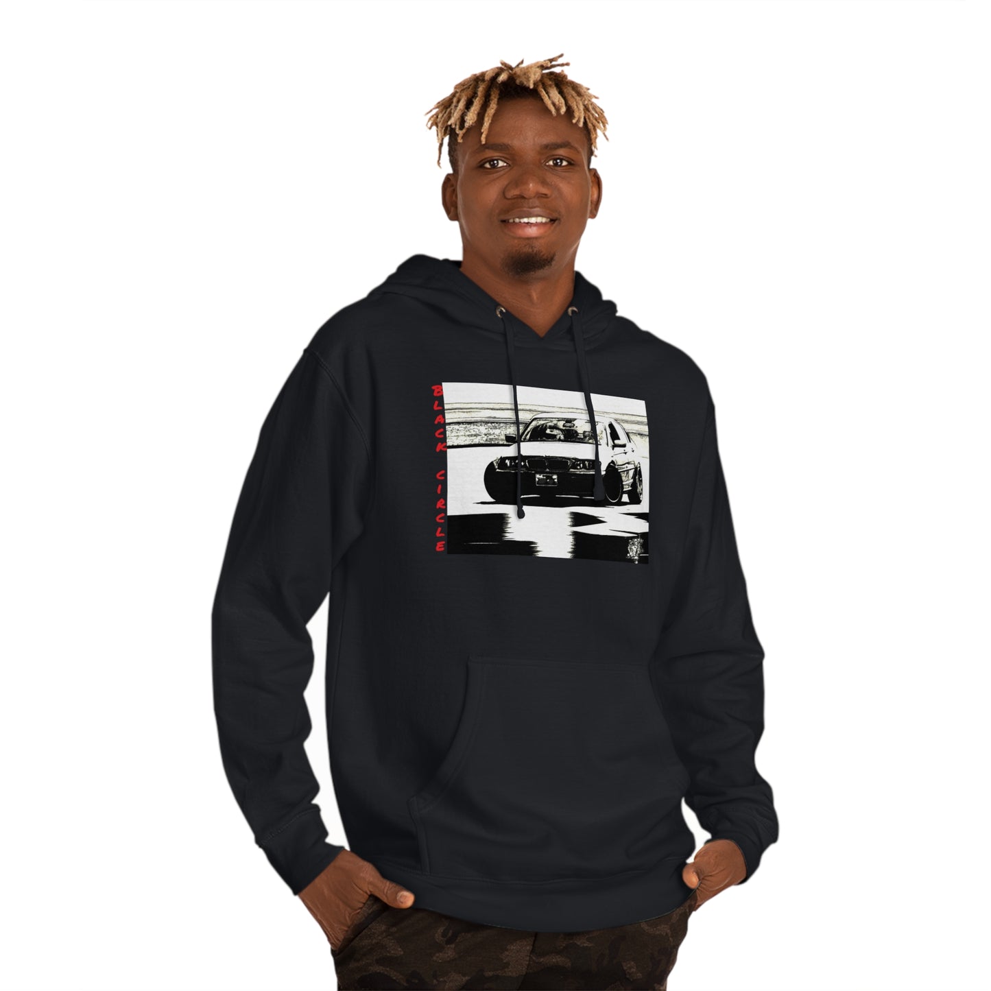 Built different black circle drift - hoodie