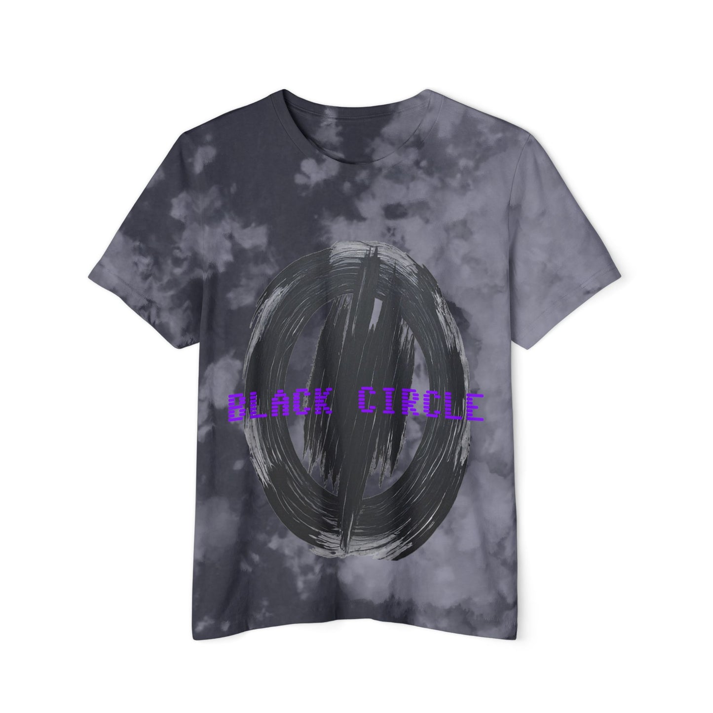 Trendy Women's Baby Tee - 'Black Circle' Graphic