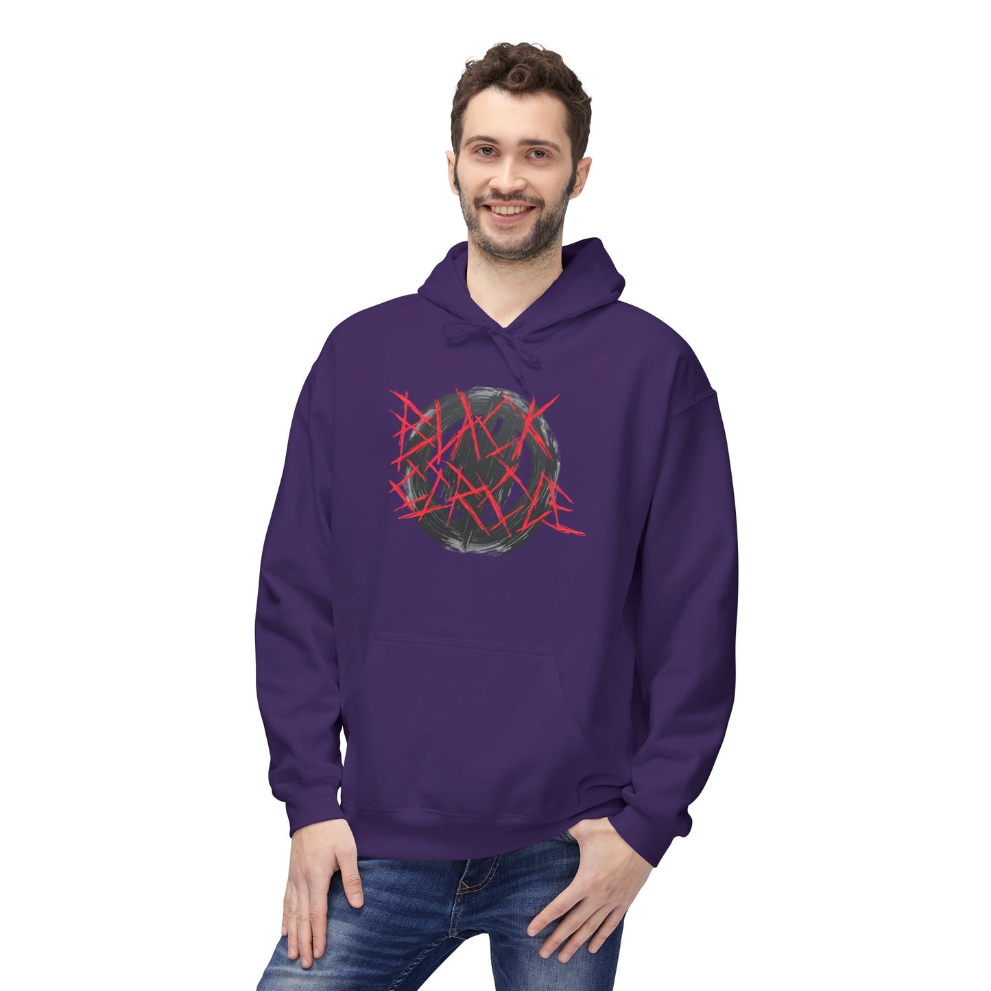 Circle Hoodie - Metal Core Style Black
